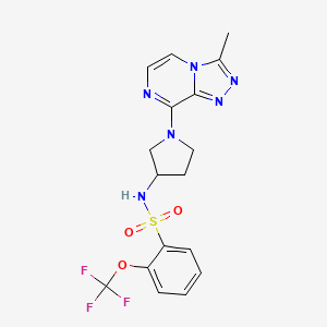 N-(1-(3-methyl-[1,2,4]triazolo[4,3-a]pyrazin-8-yl)pyrrolidin-3-yl)-2-(trifluoromethoxy)benzenesulfonamide