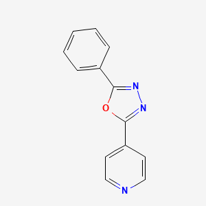 molecular formula C13H9N3O B2778778 4-(5-苯基-1,3,4-噁二唑-2-基)吡啶 CAS No. 56353-00-5