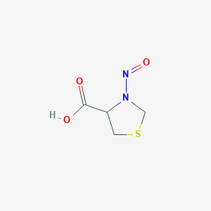 molecular formula C4H6N2O3S B027788 N-亚硝基噻唑烷-4-甲酸 CAS No. 88381-44-6