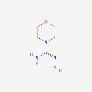 molecular formula C5H11N3O2 B2778803 N'-hydroxymorpholine-4-carboxamidine CAS No. 29044-26-6