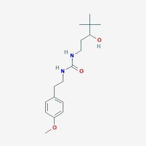 molecular formula C17H28N2O3 B2778813 1-(3-羟基-4,4-二甲基戊基)-3-(4-甲氧苯乙基)脲 CAS No. 1396783-73-5