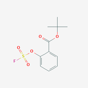 molecular formula C11H13FO5S B2778815 Tert-butyl 2-fluorosulfonyloxybenzoate CAS No. 2411221-11-7