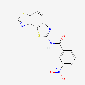 N-(7-methyl-[1,3]thiazolo[5,4-e][1,3]benzothiazol-2-yl)-3-nitrobenzamide