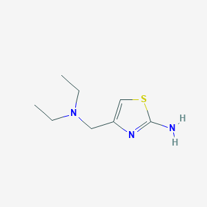 molecular formula C8H15N3S B2778838 4-[(二乙基氨基)甲基]-1,3-噻唑-2-胺 CAS No. 859632-64-7