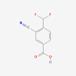 molecular formula C9H5F2NO2 B2778841 3-Cyano-4-(difluoromethyl)benzoic acid CAS No. 2248409-51-8