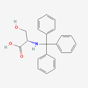 molecular formula C22H21NO3 B2778847 (2S)-3-Hydroxy-2-[(triphenylmethyl)amino]propanoic acid CAS No. 4465-45-6