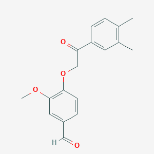 4-[2-(3,4-Dimethylphenyl)-2-oxoethoxy]-3-methoxybenzaldehyde