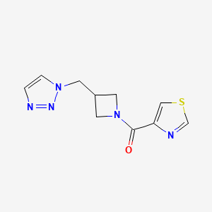 1-{[1-(1,3-thiazole-4-carbonyl)azetidin-3-yl]methyl}-1H-1,2,3-triazole