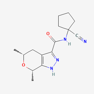 (5R,7S)-N-(1-Cyanocyclopentyl)-5,7-dimethyl-1,4,5,7-tetrahydropyrano[3,4-c]pyrazole-3-carboxamide