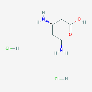 (3S)-3,5-Diaminopentanoic acid;dihydrochloride