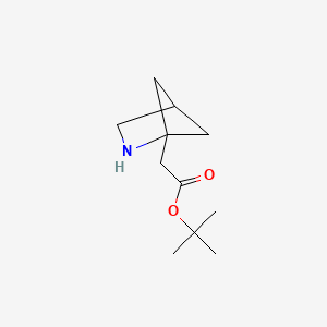 molecular formula C11H19NO2 B2778874 Tert-butyl 2-(2-azabicyclo[2.1.1]hexan-1-yl)acetate CAS No. 2248350-97-0