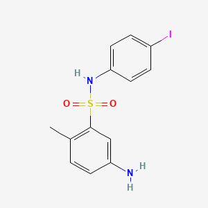 molecular formula C13H13IN2O2S B2778900 5-amino-N-(4-iodophenyl)-2-methylbenzene-1-sulfonamide CAS No. 438031-63-1