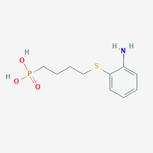 molecular formula C10H16NO3PS B2778904 4-(2-Aminophenylthio)-butylphosphonic acid CAS No. 191411-61-7