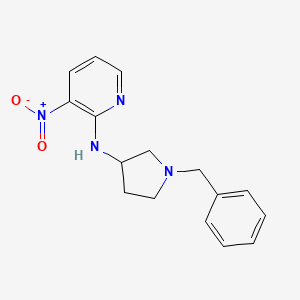 molecular formula C16H18N4O2 B2778906 N-(1-benzylpyrrolidin-3-yl)-3-nitropyridin-2-amine CAS No. 930944-59-5