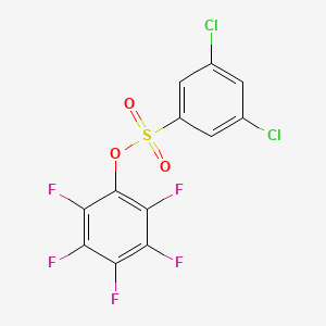 molecular formula C12H3Cl2F5O3S B2778912 Pentafluorophenyl 3,5-dichloro-benzenesulfonate CAS No. 886502-27-8