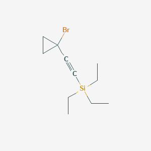 molecular formula C11H19BrSi B2778915 [2-(1-Bromocyclopropyl)ethynyl]triethylsilane CAS No. 2137817-20-8