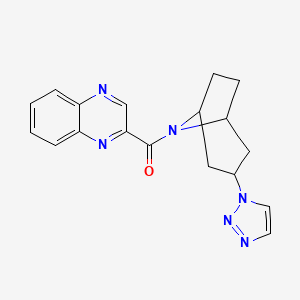 2-[3-(1H-1,2,3-triazol-1-yl)-8-azabicyclo[3.2.1]octane-8-carbonyl]quinoxaline