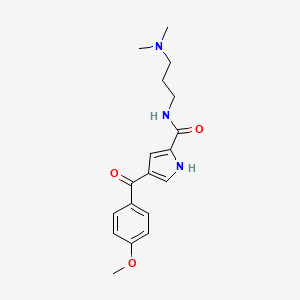 N-[3-(dimethylamino)propyl]-4-(4-methoxybenzoyl)-1H-pyrrole-2-carboxamide
