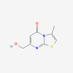 molecular formula C8H8N2O2S B2778942 7-(羟甲基)-3-甲基-5H-[1,3]噻唑并[3,2-a]嘧啶-5-酮 CAS No. 926257-63-8