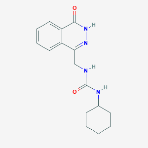 molecular formula C16H20N4O2 B2778955 1-cyclohexyl-3-[(4-oxo-3H-phthalazin-1-yl)methyl]urea CAS No. 899985-19-4