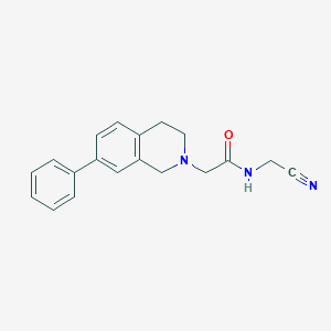 molecular formula C19H19N3O B2778974 N-(Cyanomethyl)-2-(7-phenyl-3,4-dihydro-1H-isoquinolin-2-yl)acetamide CAS No. 2108838-94-2