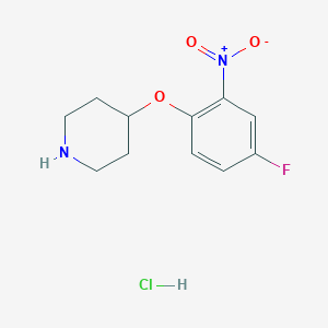 4-(4-Fluoro-2-nitrophenoxy)piperidine hydrochloride