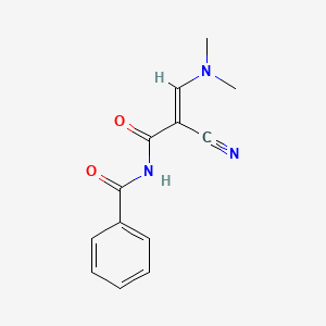 molecular formula C13H13N3O2 B2778996 N-[(2E)-2-cyano-2-[(dimethylamino)methylidene]acetyl]benzamide CAS No. 338753-55-2