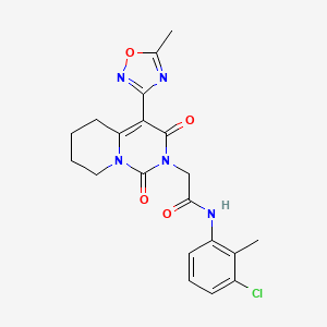 N-(3-chloro-2-methylphenyl)-2-[4-(5-methyl-1,2,4-oxadiazol-3-yl)-1,3-dioxo-5,6,7,8-tetrahydro-1H-pyrido[1,2-c]pyrimidin-2(3H)-yl]acetamide