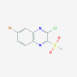 6-Bromo-3-chloro-2-methanesulfonylquinoxaline