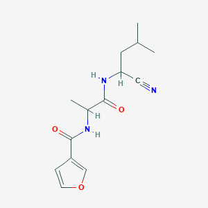 N-(1-cyano-3-methylbutyl)-2-[(furan-3-yl)formamido]propanamide