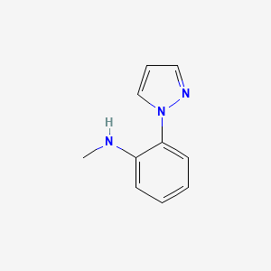molecular formula C10H11N3 B2779023 N-methyl-2-(1H-pyrazol-1-yl)aniline CAS No. 1342434-23-4