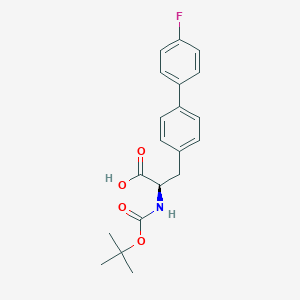 molecular formula C20H22FNO4 B2779025 (R)-2-((tert-Butoxycarbonyl)amino)-3-(4'-fluoro-[1,1'-biphenyl]-4-yl)propanoic acid CAS No. 1803077-47-5