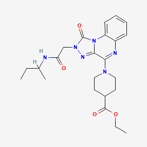 Ethyl 1-{2-[2-(sec-butylamino)-2-oxoethyl]-1-oxo-1,2-dihydro[1,2,4]triazolo[4,3-a]quinoxalin-4-yl}piperidine-4-carboxylate