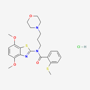 N-(4,7-dimethoxybenzo[d]thiazol-2-yl)-2-(methylthio)-N-(3-morpholinopropyl)benzamide hydrochloride