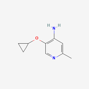 molecular formula C9H12N2O B2779039 5-Cyclopropoxy-2-methylpyridin-4-amine CAS No. 1243360-82-8