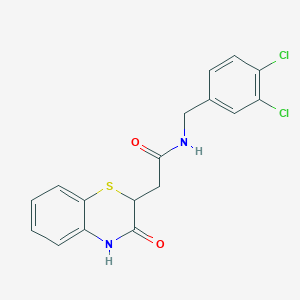 N-(3,4-dichlorobenzyl)-2-(3-oxo-3,4-dihydro-2H-1,4-benzothiazin-2-yl)acetamide