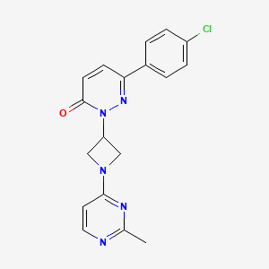 6-(4-Chlorophenyl)-2-[1-(2-methylpyrimidin-4-yl)azetidin-3-yl]pyridazin-3-one