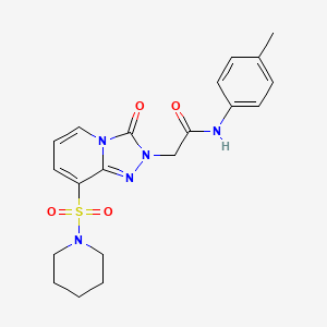 N-(4-methylphenyl)-2-[3-oxo-8-(piperidin-1-ylsulfonyl)[1,2,4]triazolo[4,3-a]pyridin-2(3H)-yl]acetamide