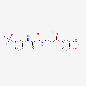 N1-(3-(benzo[d][1,3]dioxol-5-yl)-3-hydroxypropyl)-N2-(3-(trifluoromethyl)phenyl)oxalamide