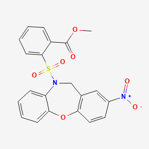 methyl 2-{[2-nitrodibenzo[b,f][1,4]oxazepin-10(11H)-yl]sulfonyl}benzenecarboxylate