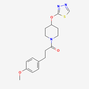 1-(4-((1,3,4-Thiadiazol-2-yl)oxy)piperidin-1-yl)-3-(4-methoxyphenyl)propan-1-one