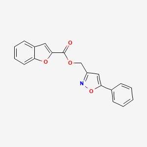 (5-Phenylisoxazol-3-yl)methyl benzofuran-2-carboxylate