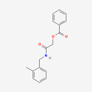 2-((2-Methylbenzyl)amino)-2-oxoethyl benzoate