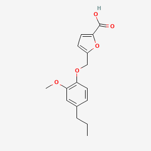 5-(2-Methoxy-4-propylphenoxymethyl)furan-2-carboxylic acid