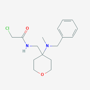 N-[[4-[Benzyl(methyl)amino]oxan-4-yl]methyl]-2-chloroacetamide