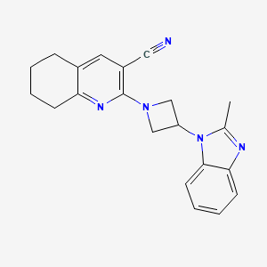 2-[3-(2-Methylbenzimidazol-1-yl)azetidin-1-yl]-5,6,7,8-tetrahydroquinoline-3-carbonitrile