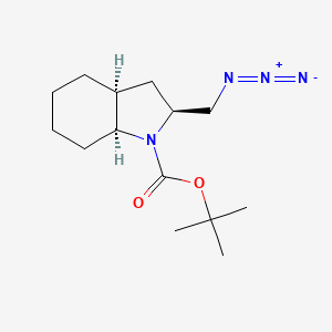 Tert-butyl (2S,3aS,7aS)-2-(azidomethyl)-2,3,3a,4,5,6,7,7a-octahydroindole-1-carboxylate
