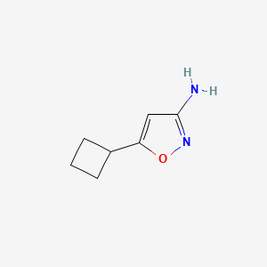 molecular formula C7H10N2O B2779102 5-环丁基-1,2-噁唑-3-胺 CAS No. 1229454-63-0