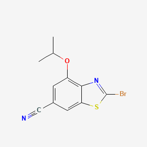 2-Bromo-4-isopropoxybenzo[d]thiazole-6-carbonitrile