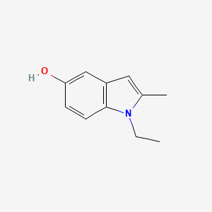 molecular formula C11H13NO B2779111 1-乙基-2-甲基吲哚-5-醇 CAS No. 32153-89-2